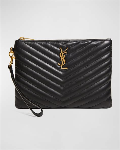 black ysl wristlet|WALLETS .